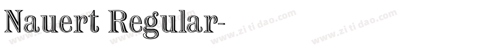 Nauert Regular字体转换